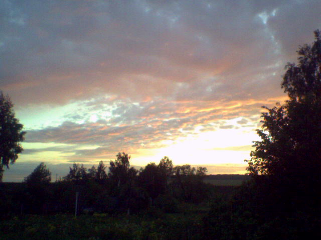Закат. Узуново.